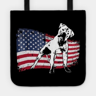 American Bulldog USA Flag 4th Of July Tote