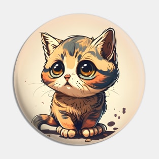 Funny Cat Crying - Gifts For Kids, Mom, Dad, Cat Lover Pin