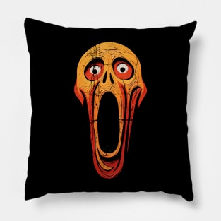 artificial bulo's scream Pillow