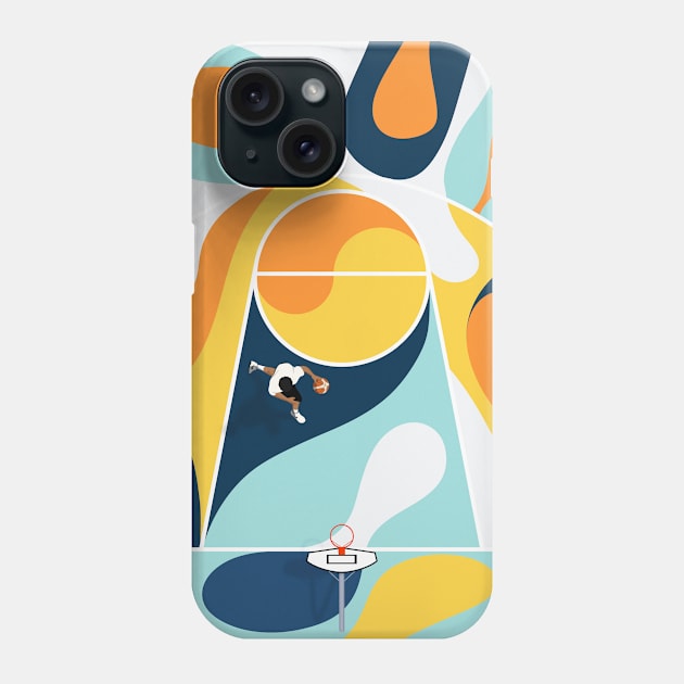 Shoot Hoops | Street Basketball Court From Above Phone Case by From Above