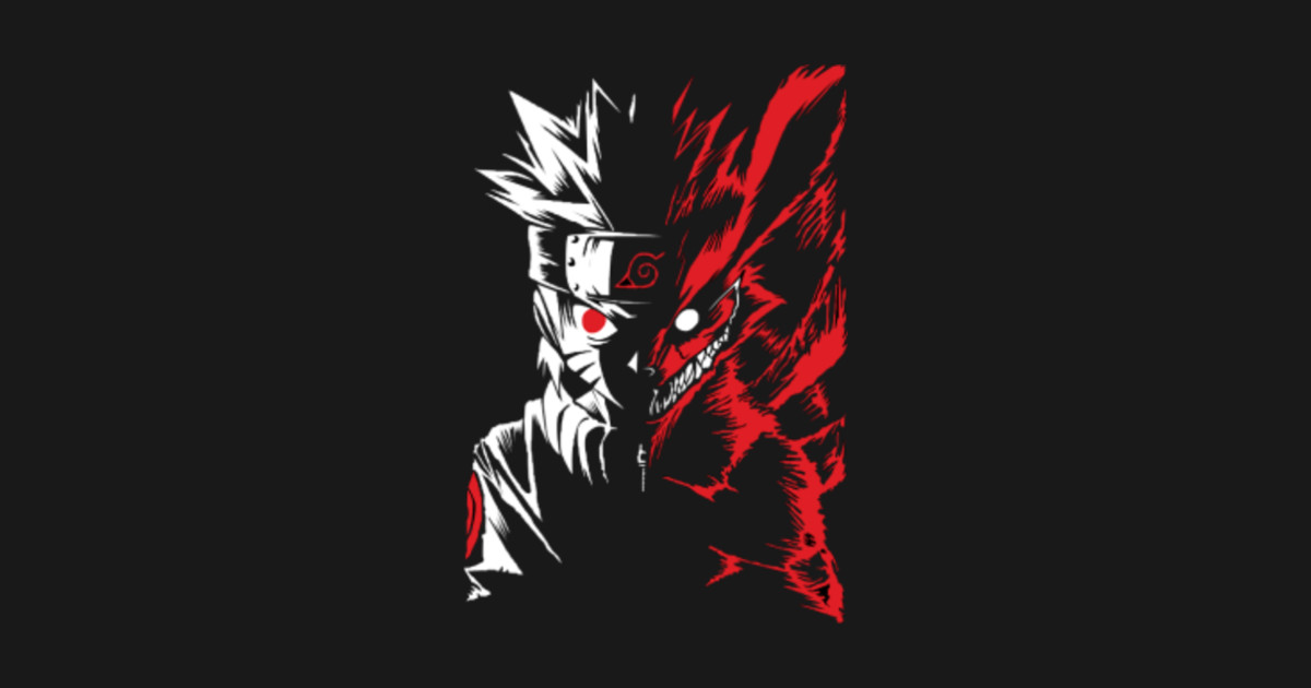 Naruto and Nine tail - Naruto - T-Shirt | TeePublic