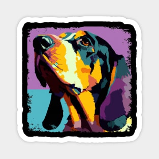 Bluetick Coonhound Pop Art - Dog Lover Gifts Magnet