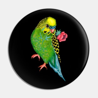 birds, parrot painting, green, birb, pet, budgies Pin