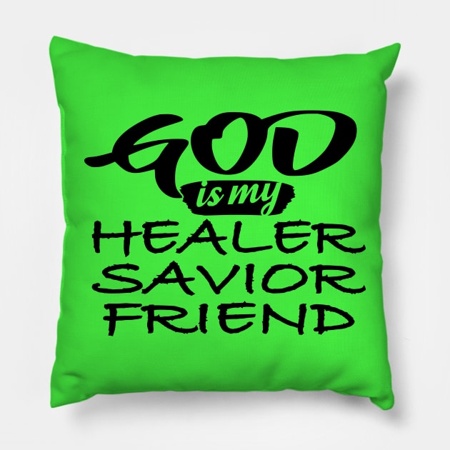 Healer Savior Friend by Lifeline Pillow by Lifeline/BoneheadZ Apparel