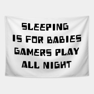 Gamers Play All Night Tapestry