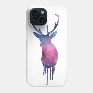 Watercolor cosmic deer Phone Case