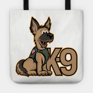 K-9 Dog Cartoon Illustration Tote