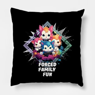 Forced Family Fun - Gamer Cat Pillow