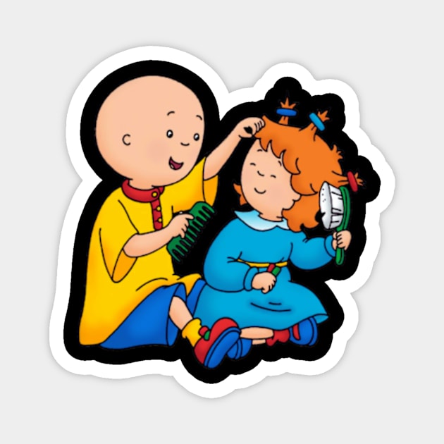 caillou news 3 Magnet by endamoXXM