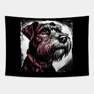 Retro Art Airedale Terrier Dog Lover Tapestry