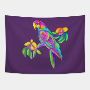 Tropical Bird in pastel Tapestry