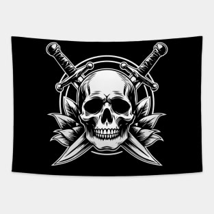 skull and swords Tapestry