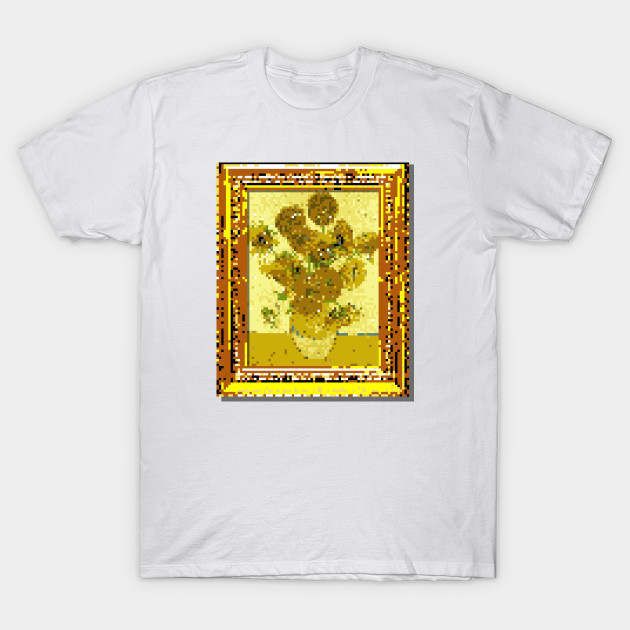 8 Bit Sunflowers 8 Bit Camiseta Teepublic Mx