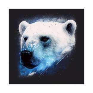 Snowy Polar Bear Head T-Shirt