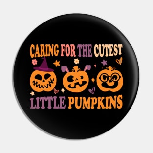 Nurse mom Fall caring for the cutest little pumpkins caregivers sayings Pin