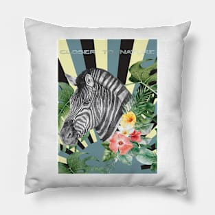 Zebra retro Pillow