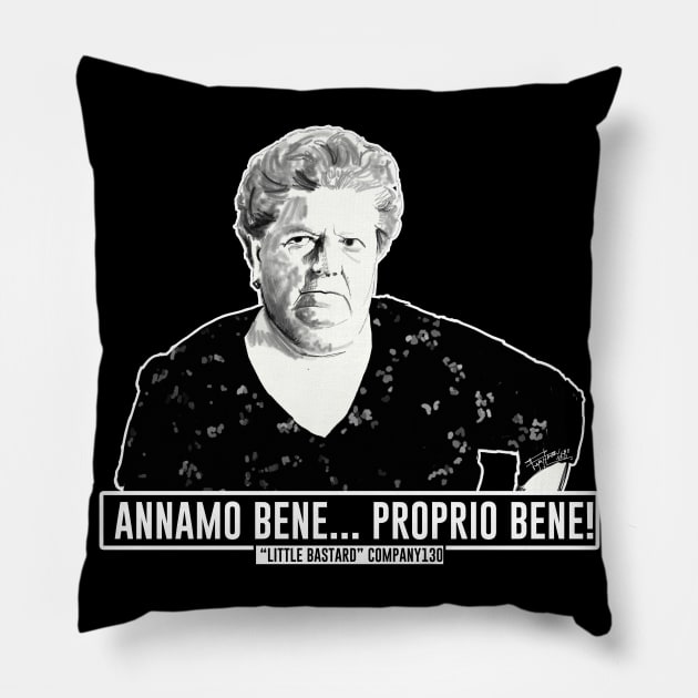 Annamo bene Pillow by LittleBastard