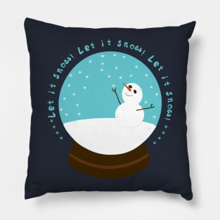 Snow Globe: let it snow! Pillow