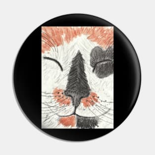 Cute Calico Cat face Pin