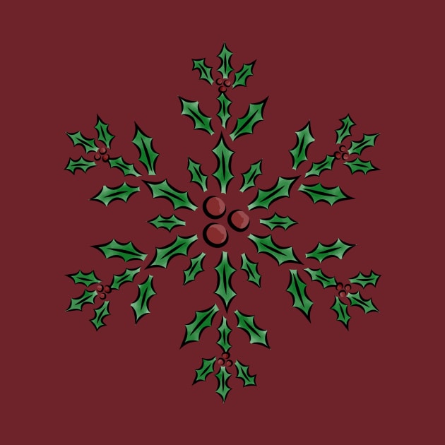 Holly Snowflake by RudDesigns