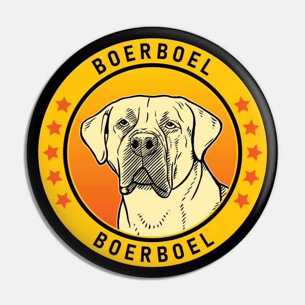 Boerboel Dog Portrait Pin by millersye