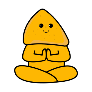 International yoga day with cute nachos character T-Shirt