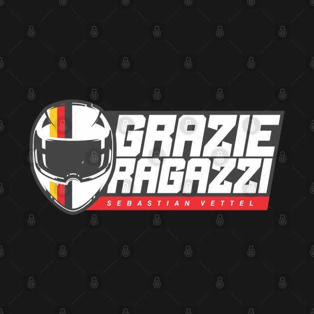 Sebastian Vettel - Grazie Ragazzi by jaybeetee