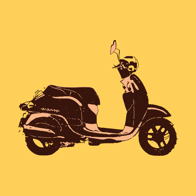 Retro Vintage Scooter by YTdesign