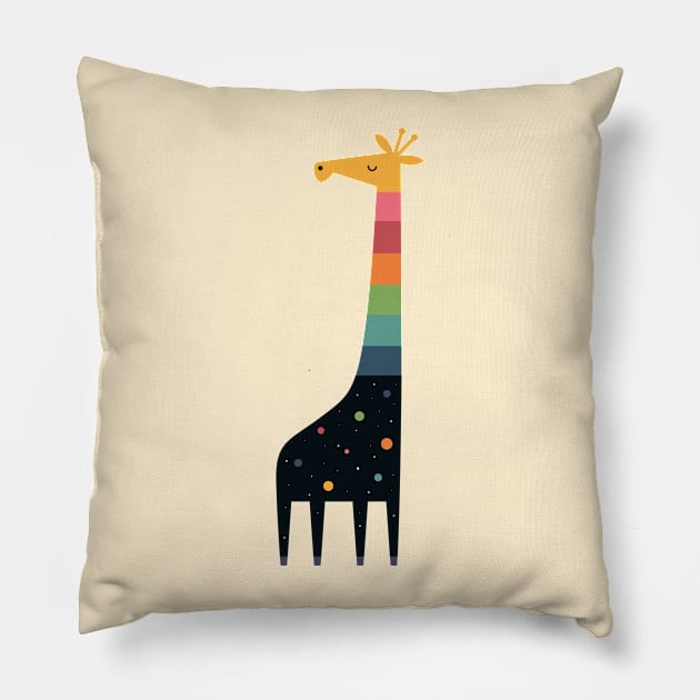 Galaxy Giraffe Pillow by AndyWestface