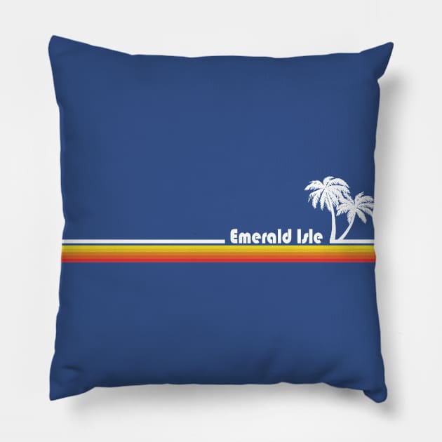 Emerald Isle North Carolina Pillow by esskay1000