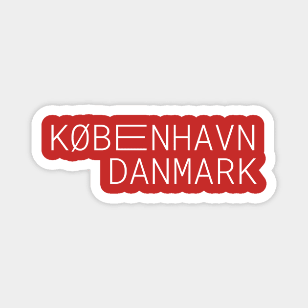 København | Copenhagen | Koebenhavn | KBH | CPH | Denmark | Danmark Magnet by mivpiv