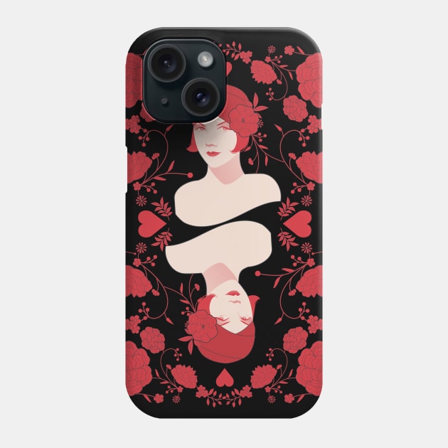 Flapper Lady Phone Case by LaInspiratriz