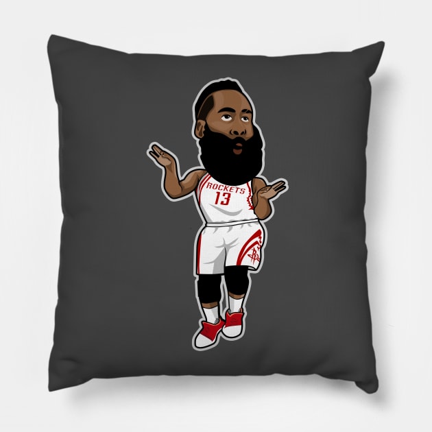 James Harden Cartoon Style Pillow by ray1007