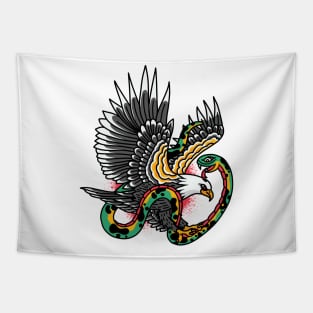 Eagle Snake Tattoo Tapestry