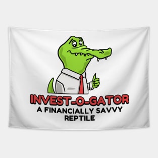 Alligator Invest-O-Gator finance savvy reptile Tapestry