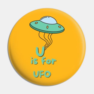 U is for UFO Pin