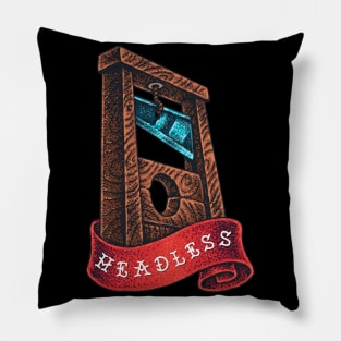 Headless Hadn-Drawn Old School Tattoo Pillow