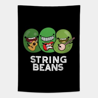 String Beans Funny Vegetable Pun Tapestry
