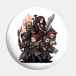 Dungeons and Dragons Inspired Group Pin