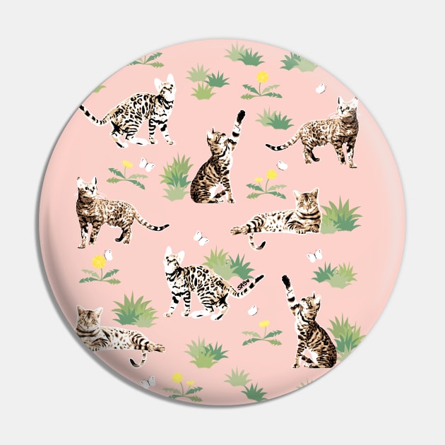 Bengal Cat Kittens In The Garden Pin by meownarchy