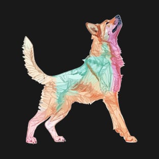 Dog Lover Arty German Shepherd T-Shirt