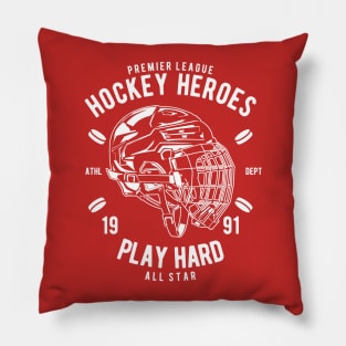 Premier League Hockey Heroes Play Hard All Star Pillow