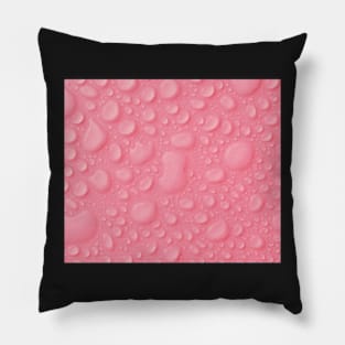 Pink waterdrops Pillow