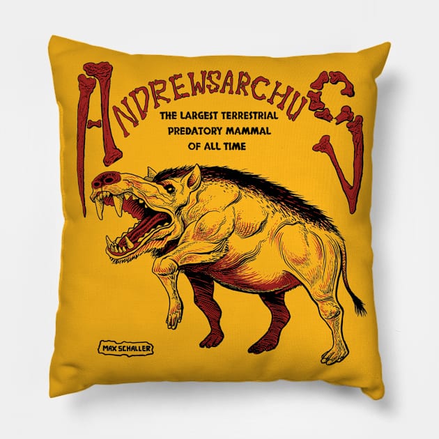 ANDREWSARCHUS Pillow by Max Schaller Art