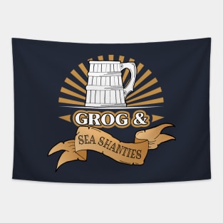 Sea Shanty Singer Rum Grog Tankard Tapestry