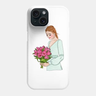 Tulip girl 5 Phone Case