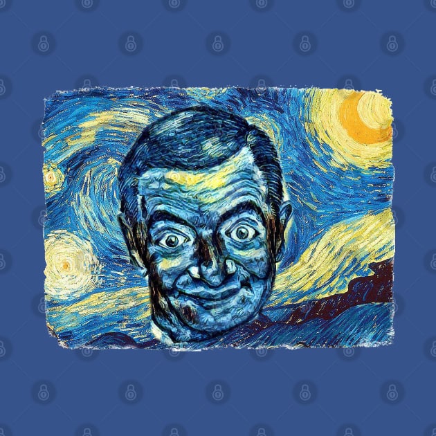 Mr. Bean Van Gogh Style by todos