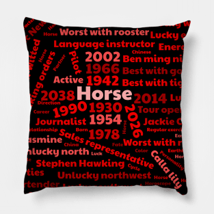 Year of the horse 2026 Pillow