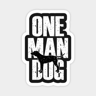 One man dog Magnet