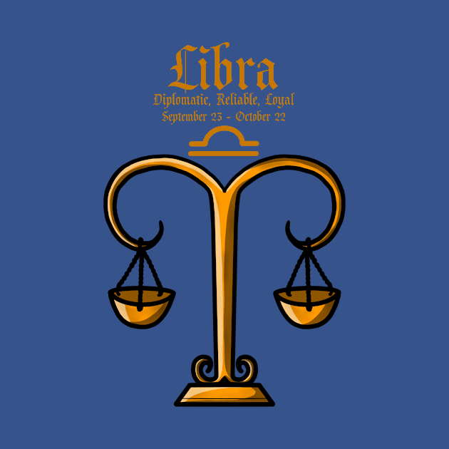 Libra Zodiac Sign Dates & Traits by Pheona and Jozer Designs